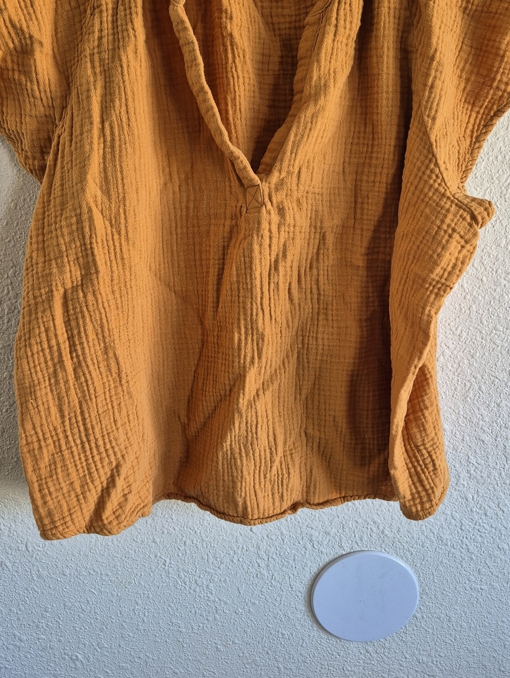 Universal Thread Plus Size Mustard Yellow Blouse Womens Size XXL - Picture 3 of 6
